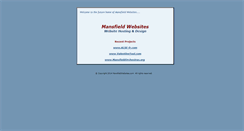 Desktop Screenshot of mansfieldwebsites.com